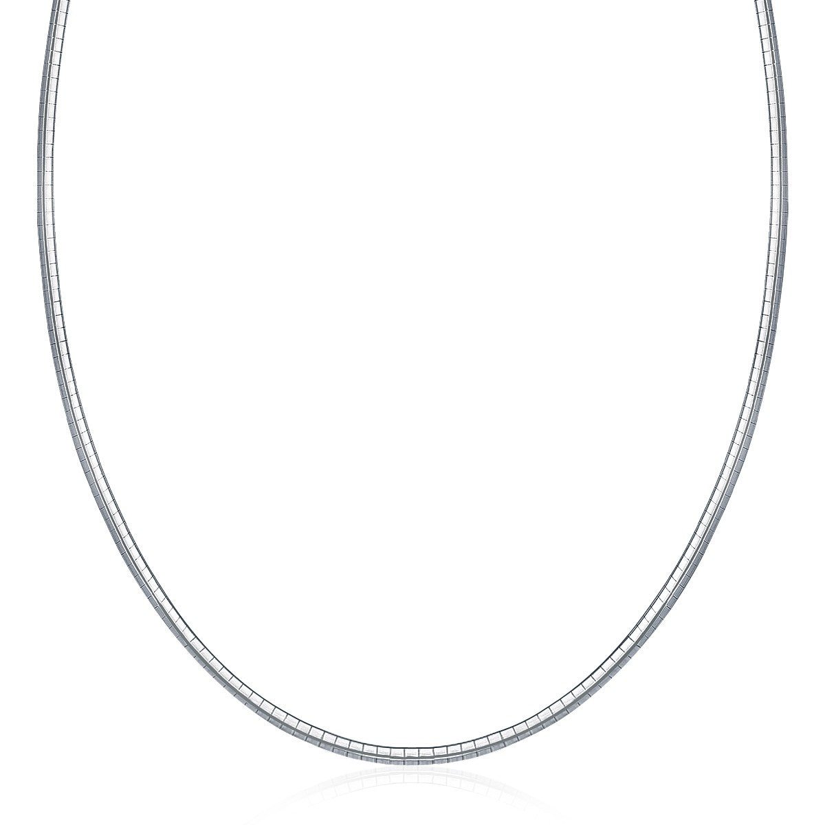 Sterling Silver Classic Omega Chain Necklace (3.0mm) - jazzyjewelryjones