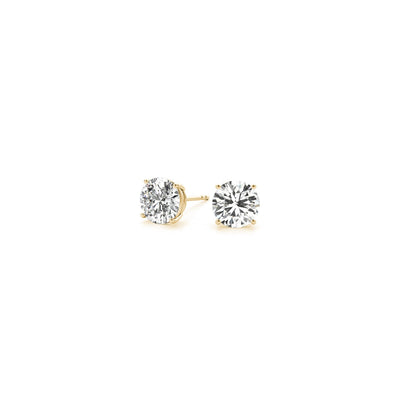 1 cttw Certified IGI Lab Grown Round Diamond Stud Earrings 14k Yellow Gold (G/VS2) - jazzyjewelryjones