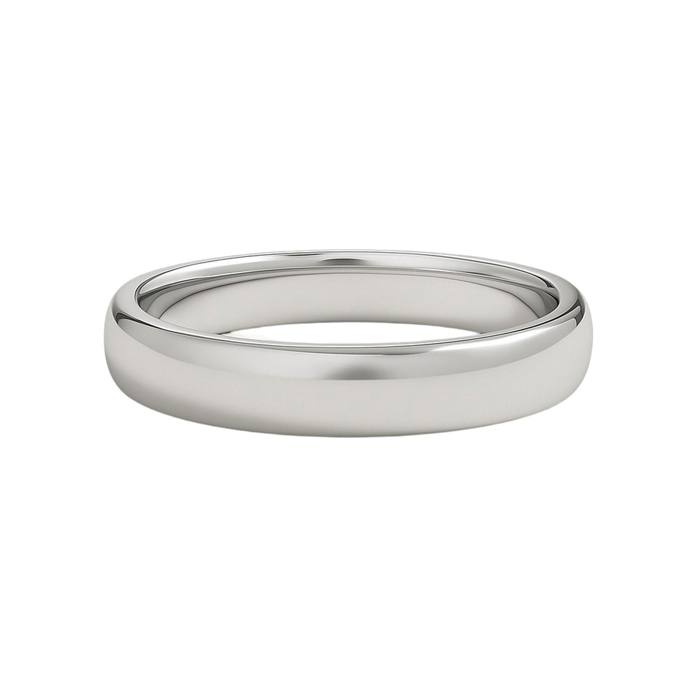 14k White Gold Comfort Fit Wedding Band(5.00 mm) - jazzyjewelryjones