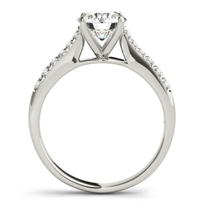 14k White Gold Round Cut Diamond Engagement Ring (1 5/8 cttw) - jazzyjewelryjones