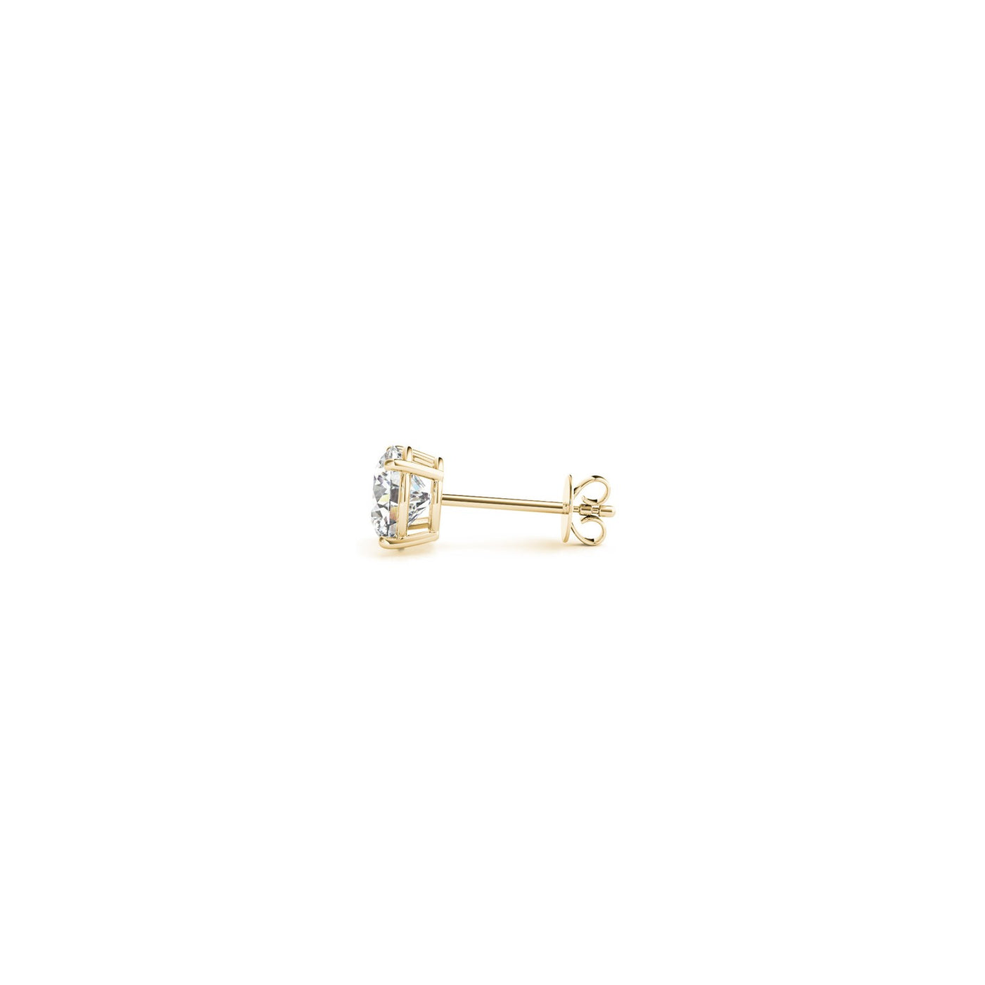 1/2 cttw Lab Grown Round Diamond Stud Earrings 14k Yellow Gold (G/VS2) - jazzyjewelryjones