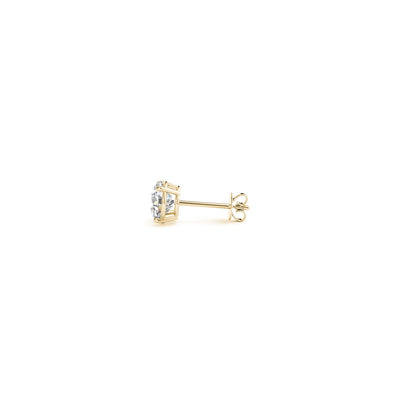 1/2 cttw Lab Grown Round Diamond Stud Earrings 14k Yellow Gold (G/VS2) - jazzyjewelryjones