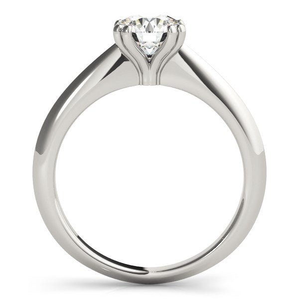 14k White Gold Double Prong Set Solitaire Diamond Engagement Ring (1 cttw) - jazzyjewelryjones