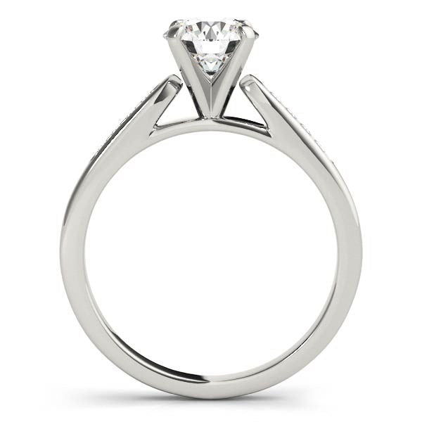 14k White Gold Single Row Diamond Engagement Ring (1 cttw) - jazzyjewelryjones
