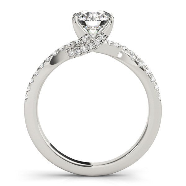 14k White Gold Fancy Prong Split Shank Diamond Engagement Ring (1 1/4 cttw) - jazzyjewelryjones