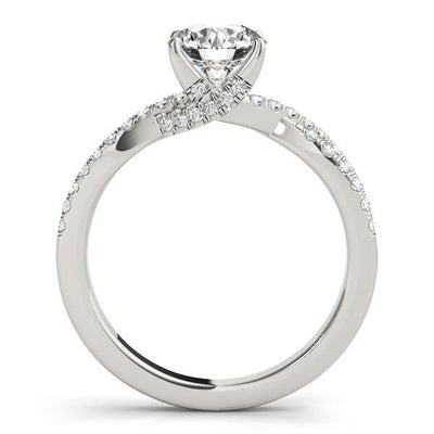 14k White Gold Fancy Prong Split Shank Diamond Engagement Ring (1 1/4 cttw) - jazzyjewelryjones