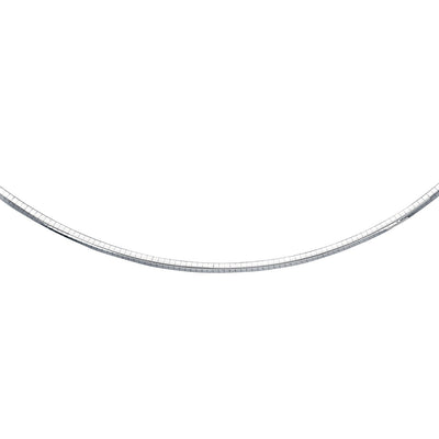 Sterling Silver Classic Omega Chain Necklace (4.0mm) - jazzyjewelryjones