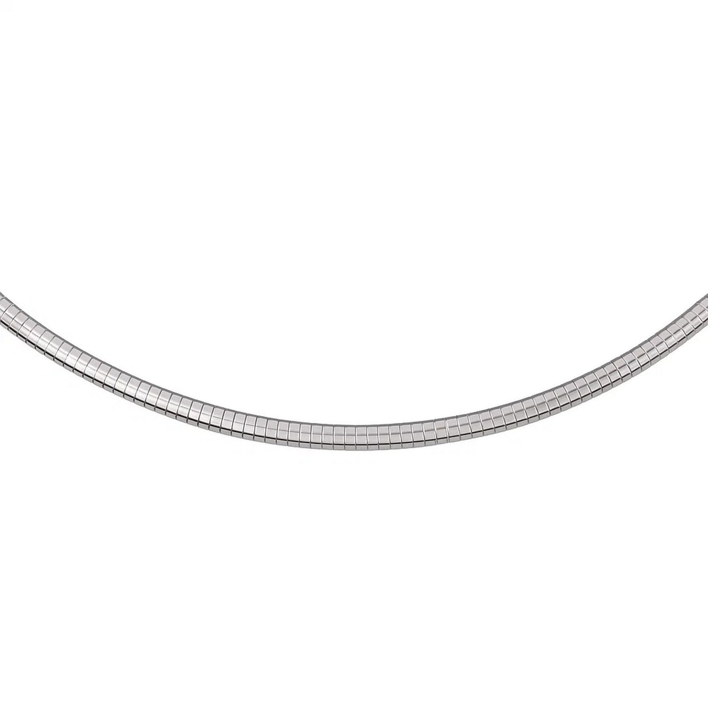 Sterling Silver Classic Omega Chain Necklace (4.0mm) - jazzyjewelryjones