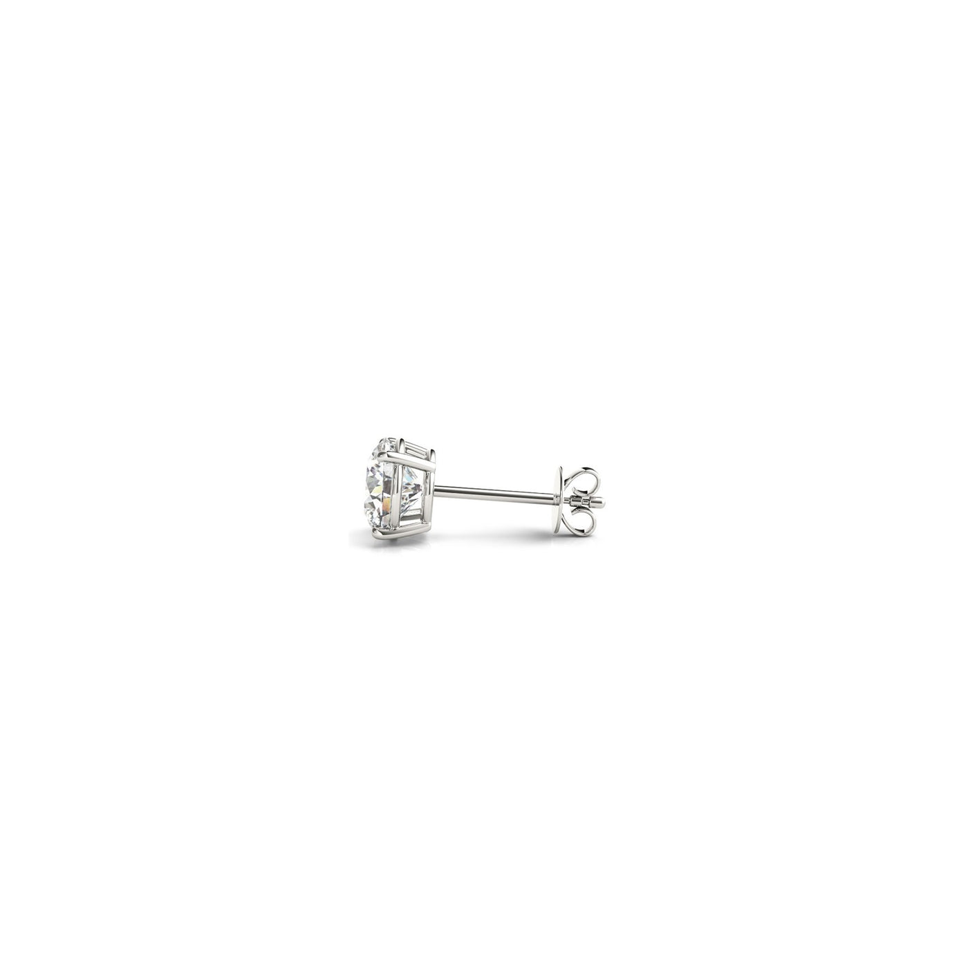 1/2 cttw Lab Grown Round Diamond Stud Earrings 14k White Gold (G/VS2) - jazzyjewelryjones