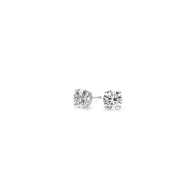 1/2 cttw Lab Grown Round Diamond Stud Earrings 14k White Gold (G/VS2) - jazzyjewelryjones