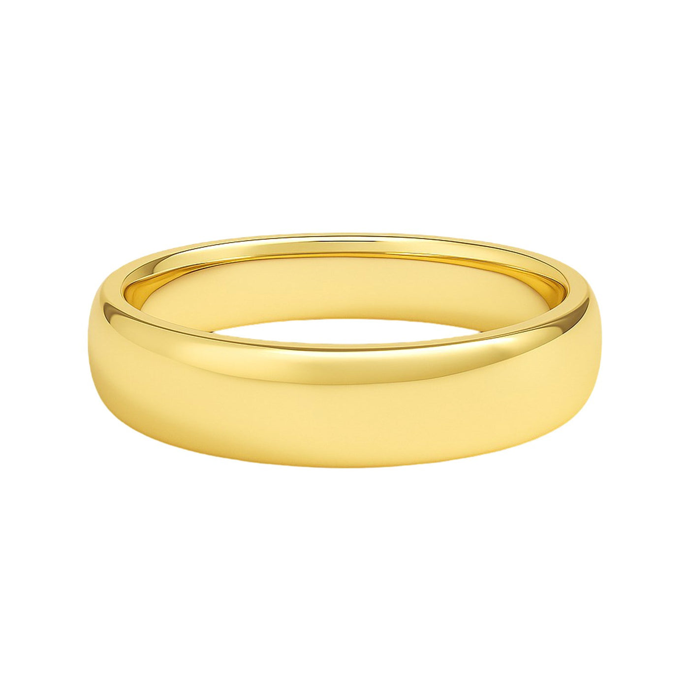 14k Yellow Gold Comfort Fit Wedding Band(5.00 mm) - jazzyjewelryjones