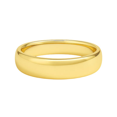 14k Yellow Gold Comfort Fit Wedding Band(5.00 mm) - jazzyjewelryjones