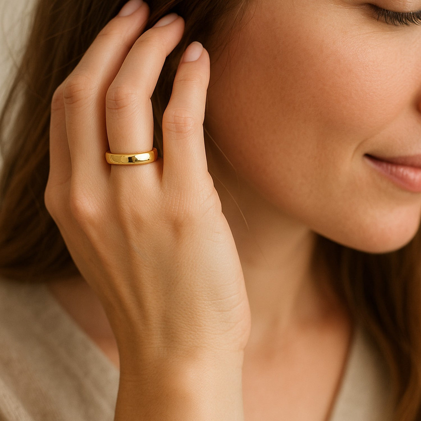 14k Yellow Gold Comfort Fit Wedding Band(5.00 mm) - jazzyjewelryjones