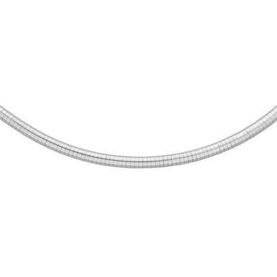 Sterling Silver Classic Omega Chain Necklace (6.0mm) - jazzyjewelryjones