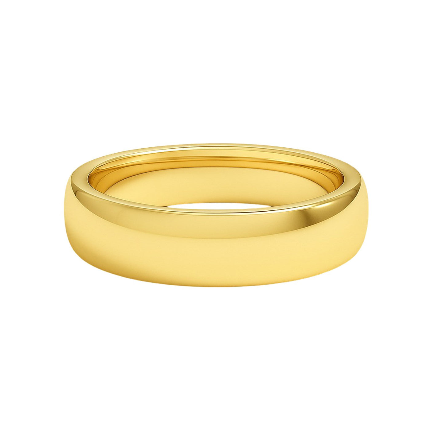 14k Yellow Gold Comfort Fit Wedding Band (6.00 mm) - jazzyjewelryjones