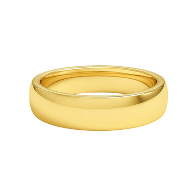 14k Yellow Gold Comfort Fit Wedding Band (6.00 mm) - jazzyjewelryjones