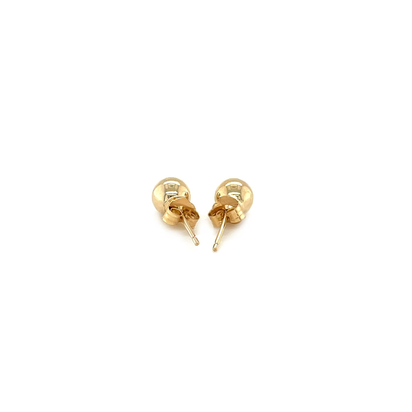 14k Yellow Gold Round Stud Earrings (5mm) - jazzyjewelryjones