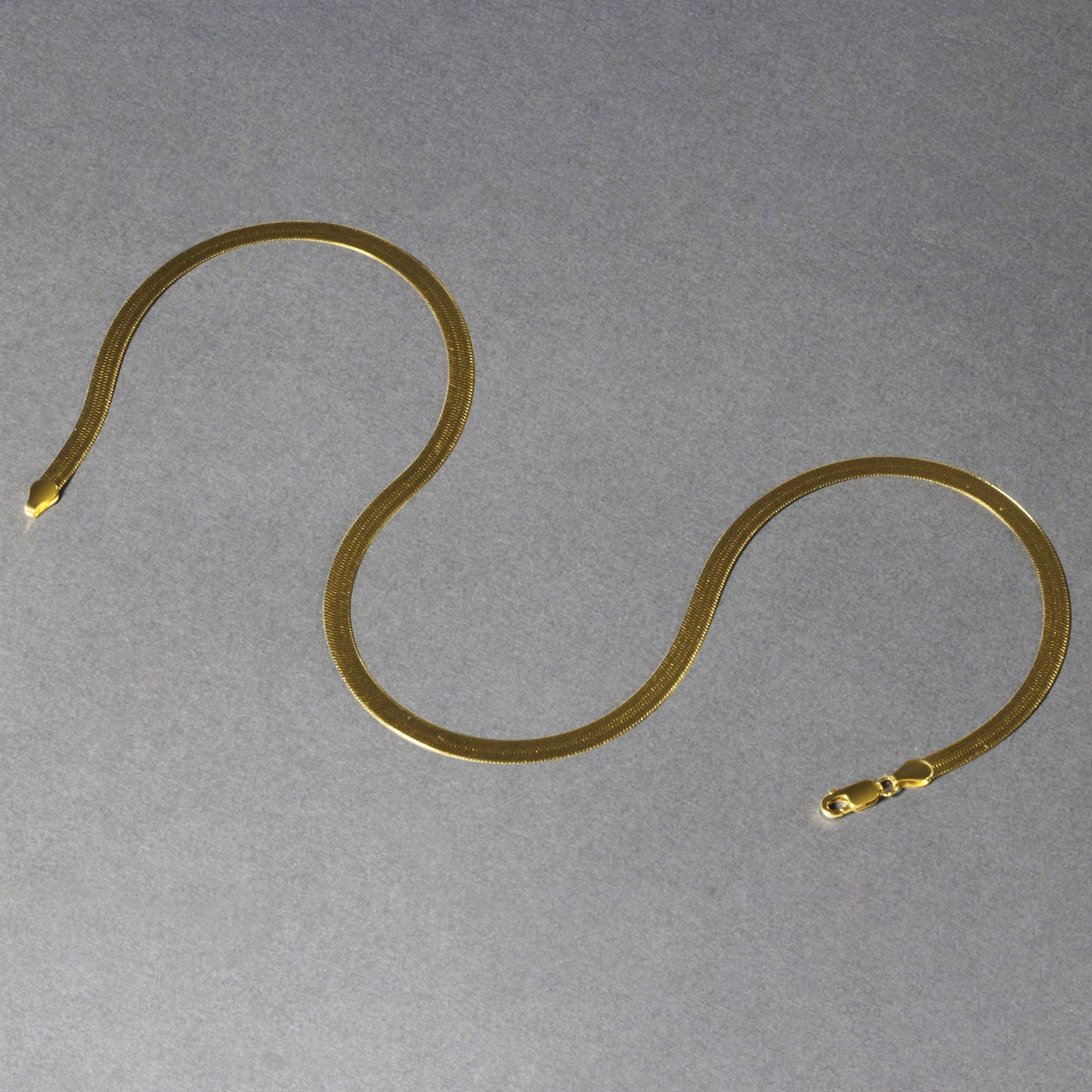 Imperial Herringbone Chain in 10k Yellow Gold (5.00 mm) - jazzyjewelryjones
