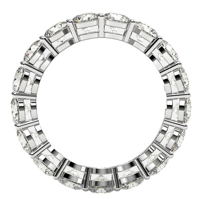 Round Cut Lab Grown Diamond Eternity Ring in 14k White Gold (3 cttw FG/VS2) - jazzyjewelryjones