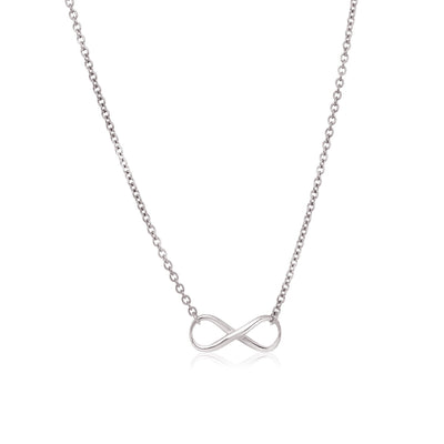 Sterling Silver Infinity Symbol Necklace - jazzyjewelryjones