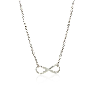 Sterling Silver Infinity Symbol Necklace - jazzyjewelryjones
