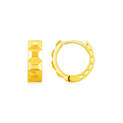 14K Yellow Gold J Hoop Earrings - jazzyjewelryjones