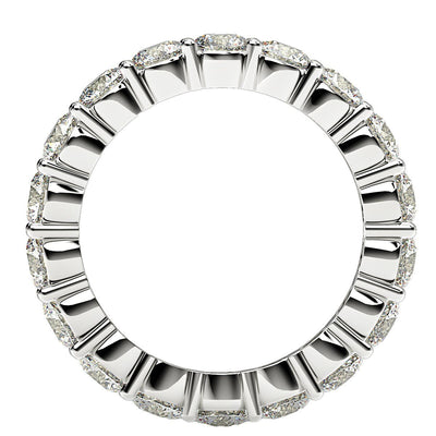 Round Cut Lab Grown Diamond Eternity Ring in 14k White Gold (2 cttw FG/VS2) - jazzyjewelryjones