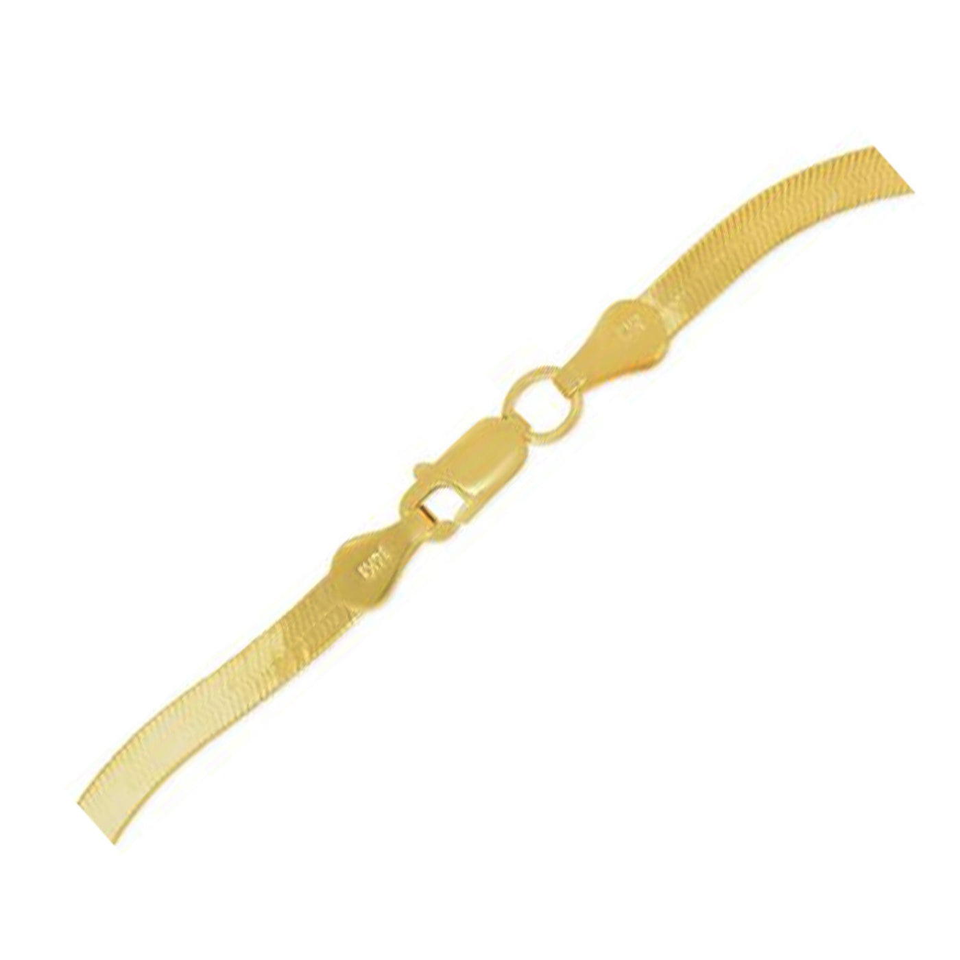 14k Yellow Gold Super Flex Herringbone Chain (1.50 mm) - jazzyjewelryjones