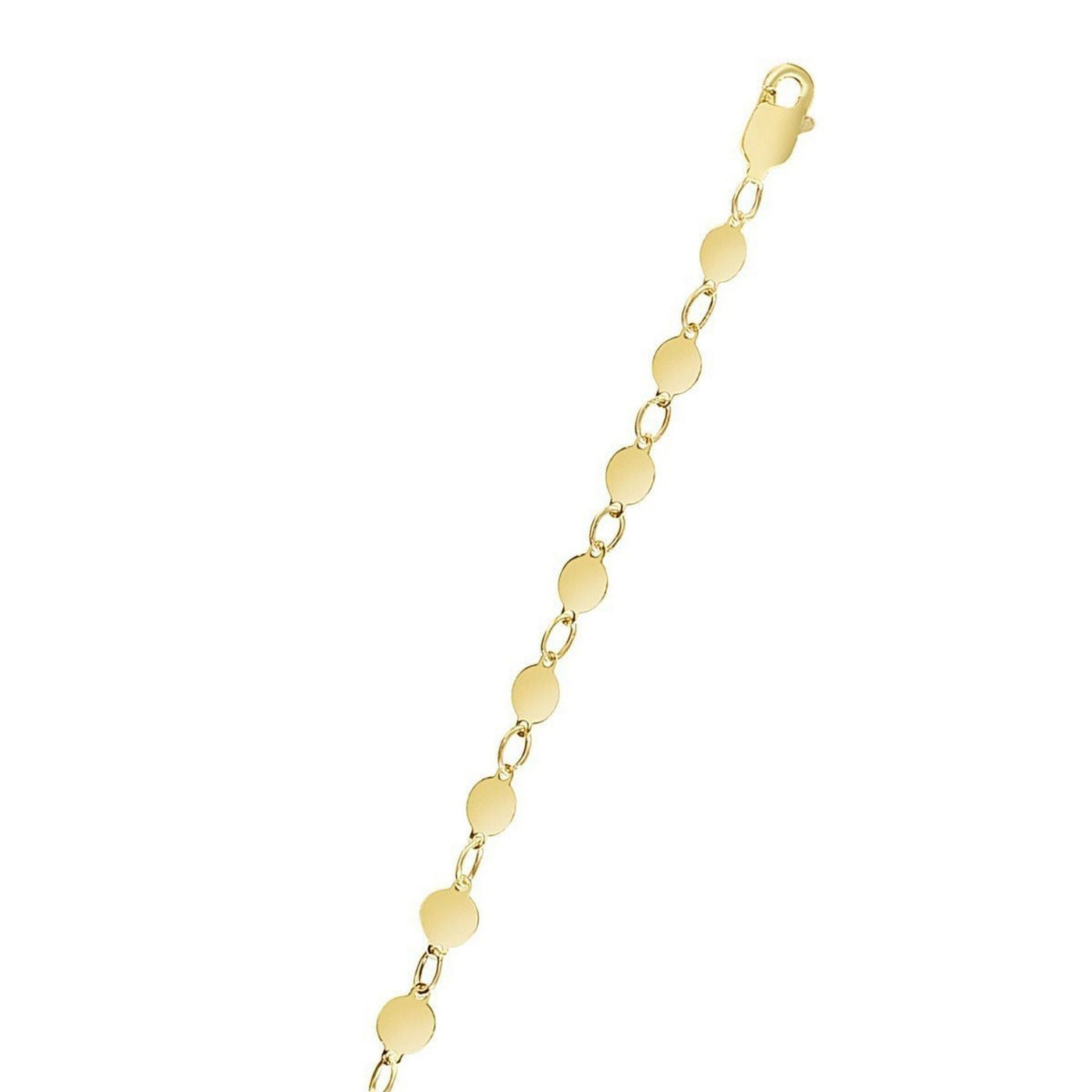 14k Yellow Gold Necklace with Polished Circles - jazzyjewelryjones