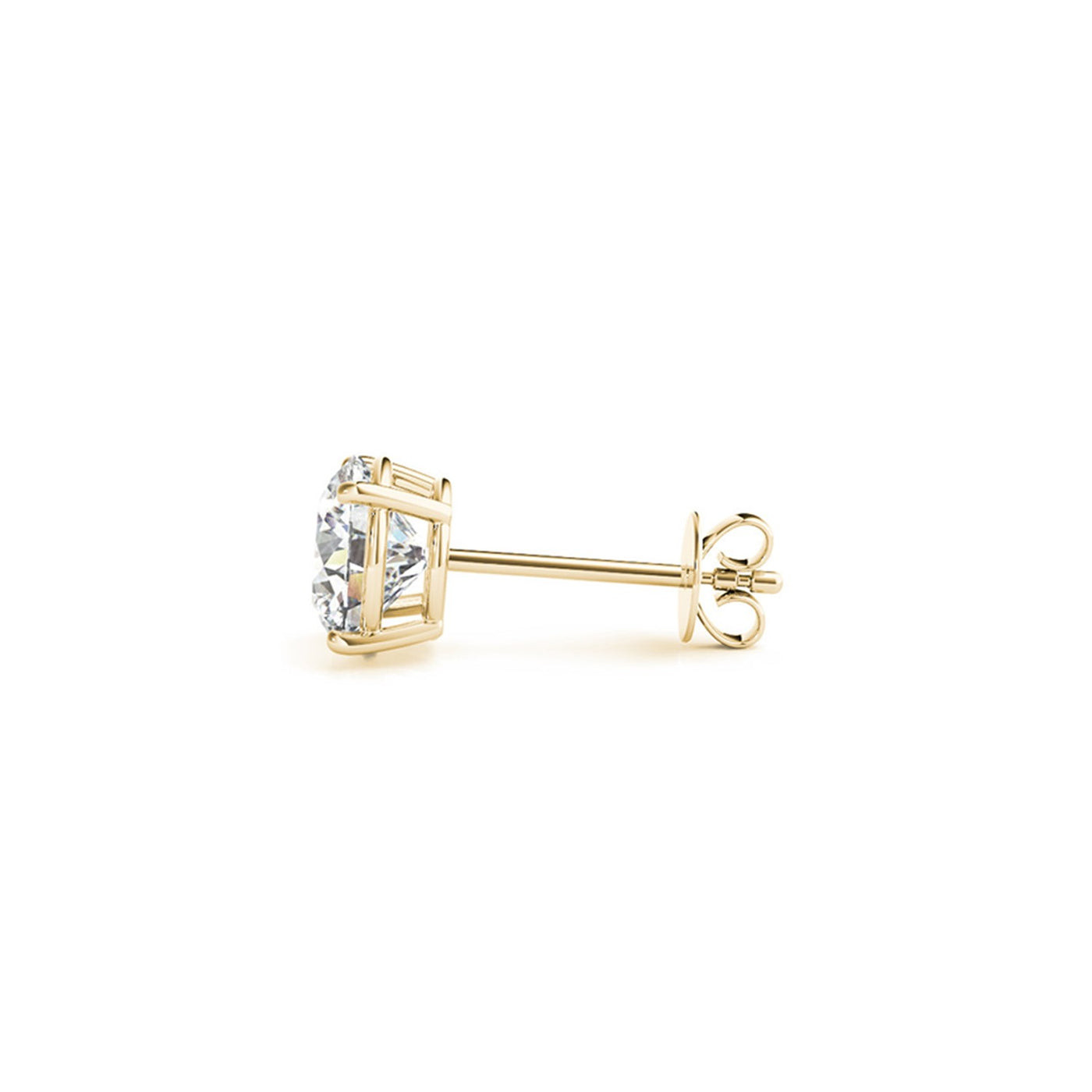3 cttw Certified IGI Lab Grown Round Diamond Stud Earrings 14k Yellow Gold (G/VS2) - jazzyjewelryjones