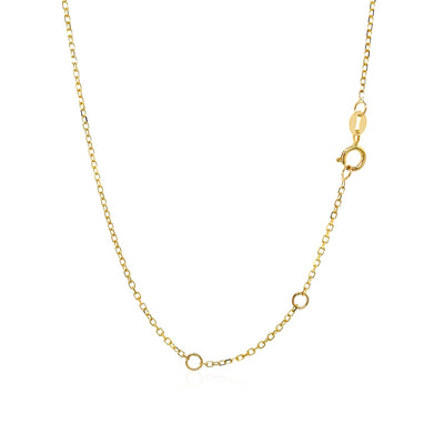 14k Yellow Gold 17 inch Necklace with Round Onyx - jazzyjewelryjones
