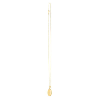 14k Yellow Gold Oval North Star Locket Necklace - jazzyjewelryjones