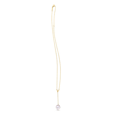 14k Yellow Gold Tesoro Pearl Lariat Necklace - jazzyjewelryjones