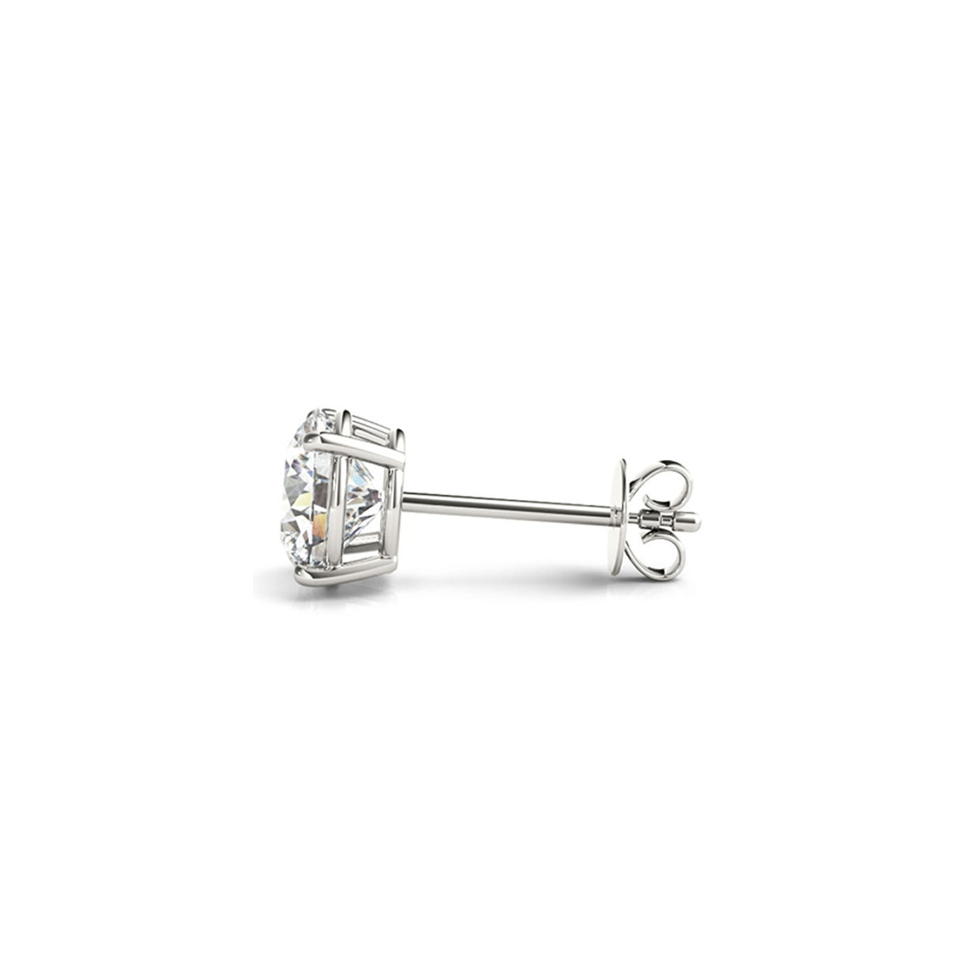 3 cttw Certified IGI Lab Grown Round Diamond Stud Earrings 14k White Gold (G/VS2) - jazzyjewelryjones
