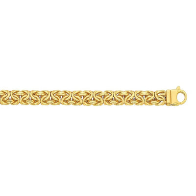 14k Yellow Gold Byzantine Motif Chain Necklace - jazzyjewelryjones