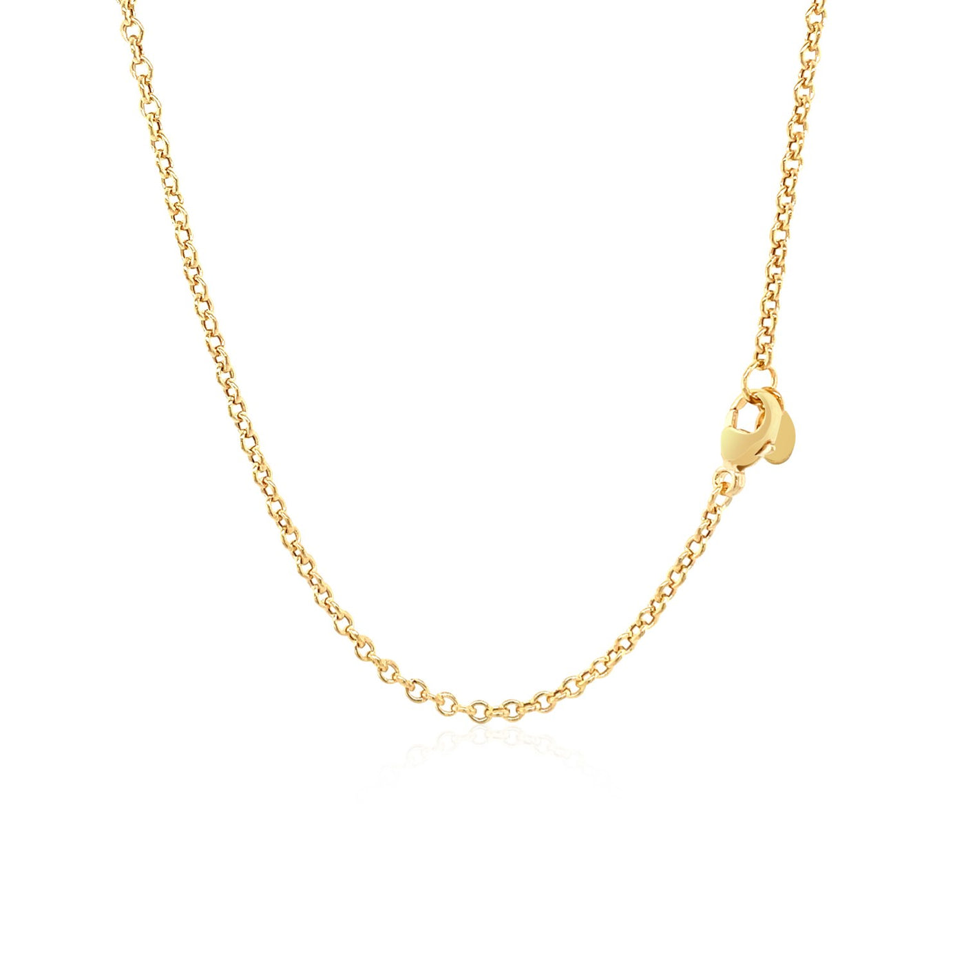 14k Yellow Gold Chain Necklace with Polished Knot - jazzyjewelryjones