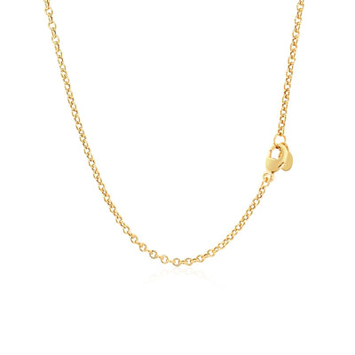 14k Yellow Gold Chain Necklace with Polished Knot - jazzyjewelryjones