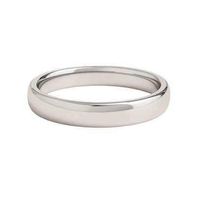 14k White Gold Comfort Fit Wedding Band(4.00 mm) - jazzyjewelryjones