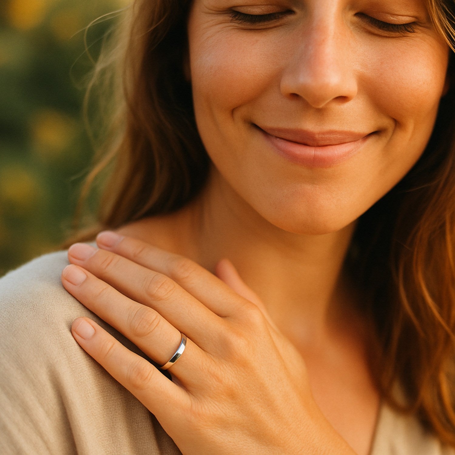 14k White Gold Comfort Fit Wedding Band(4.00 mm) - jazzyjewelryjones