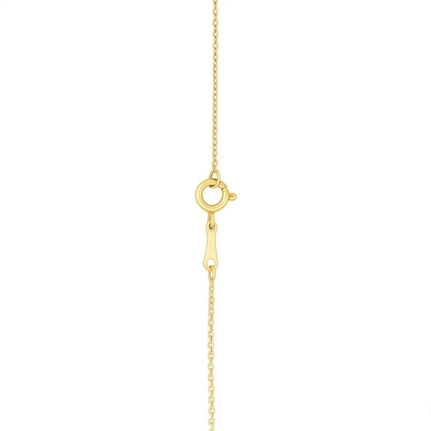 14k Yellow Gold MOP Evil Eye Necklace - jazzyjewelryjones