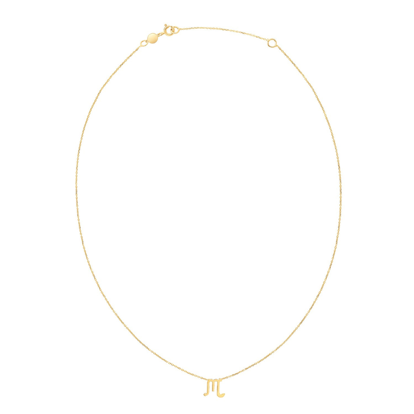 14K Yellow Gold Scorpio Necklace - jazzyjewelryjones