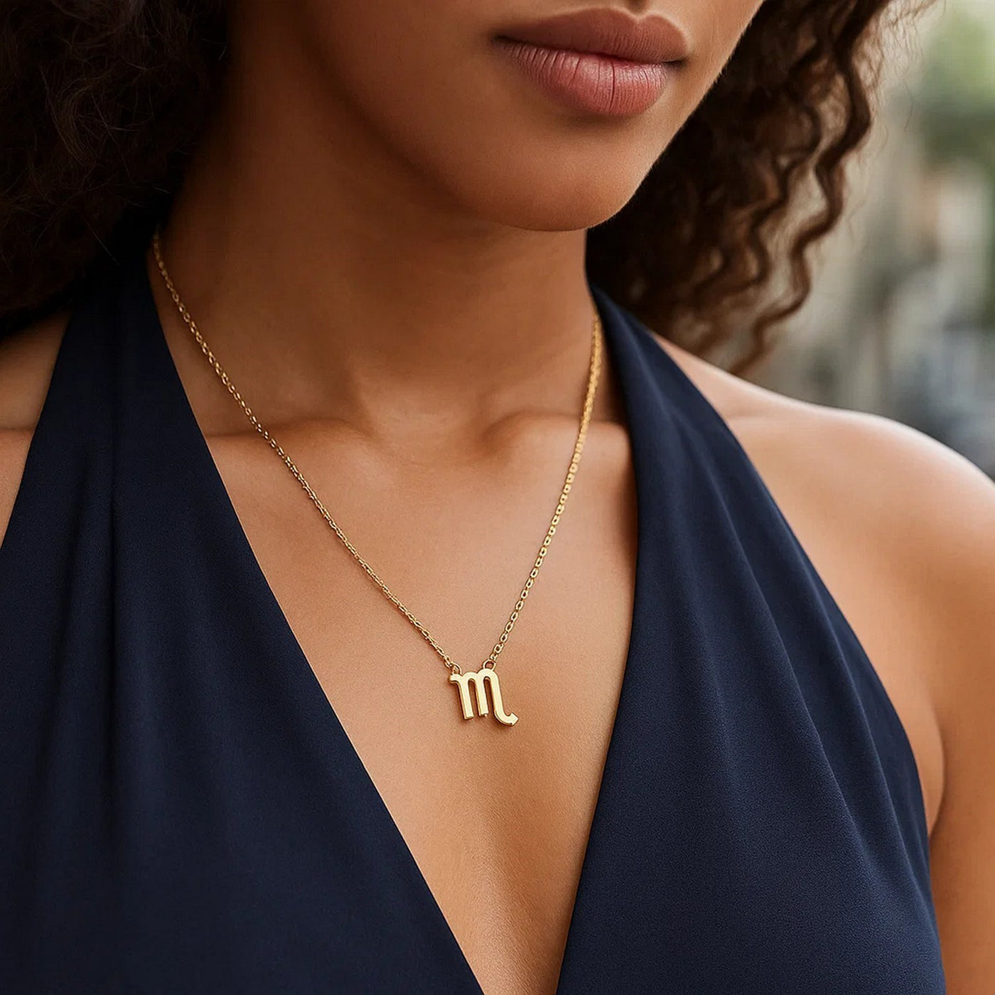 14K Yellow Gold Scorpio Necklace - jazzyjewelryjones