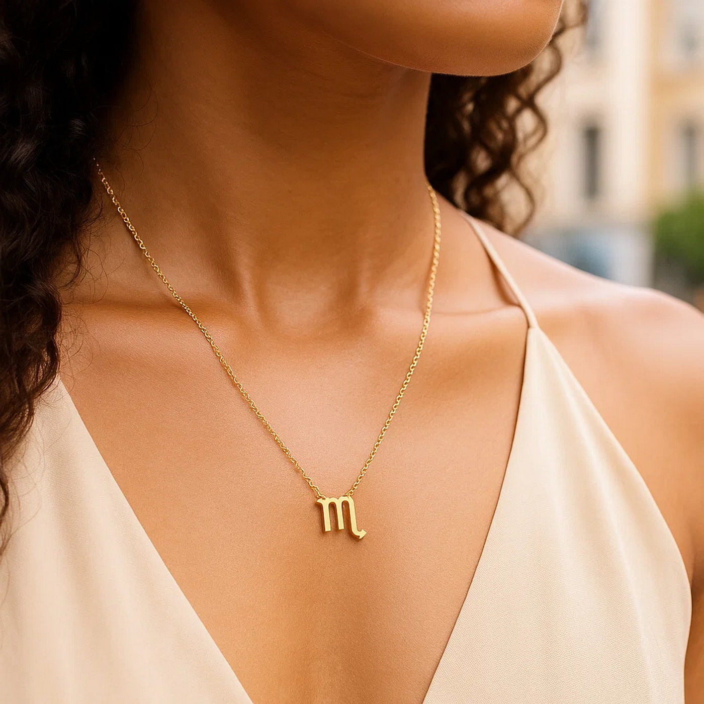 14K Yellow Gold Scorpio Necklace - jazzyjewelryjones