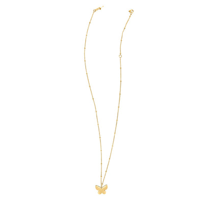 14k Yellow Gold Ppillon Butterfly Necklace - jazzyjewelryjones