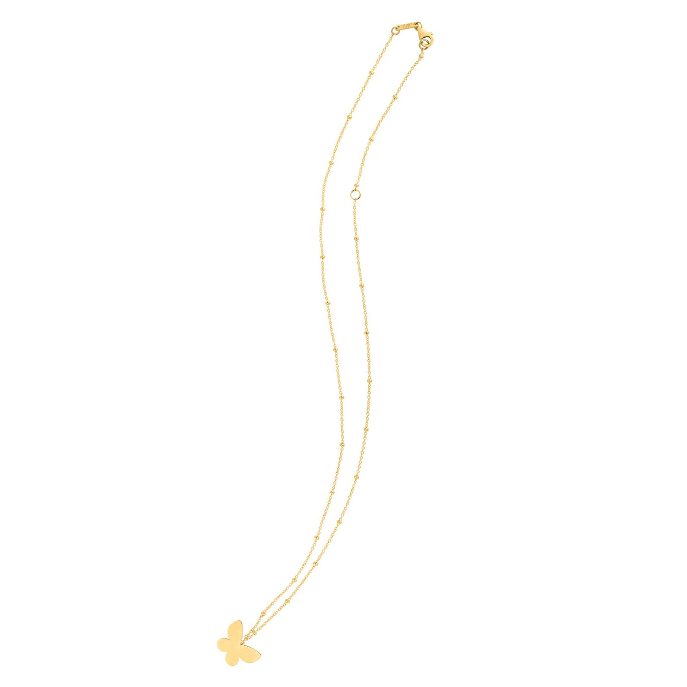 14k Yellow Gold Ppillon Butterfly Necklace - jazzyjewelryjones