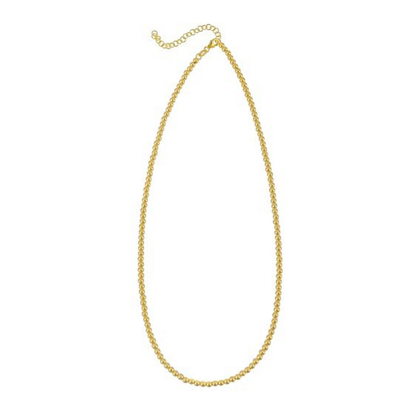 14k Yellow Gold Bead Chain (3mm) - jazzyjewelryjones
