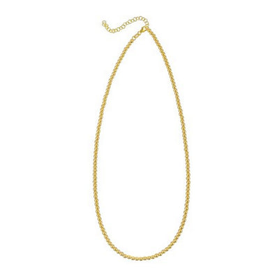 14k Yellow Gold Bead Chain (3mm) - jazzyjewelryjones
