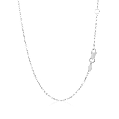 14k White Gold Smooth Flat Horizontal Bar Style Necklace - jazzyjewelryjones