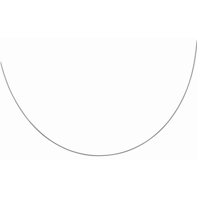 Sterling Silver Round Omega Style Chain Necklace with Rhodium Plating (1.55mm) - jazzyjewelryjones