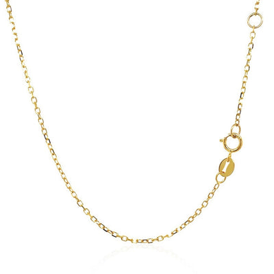 14k Yellow Gold 17 inch Necklace with Round Citrine - jazzyjewelryjones